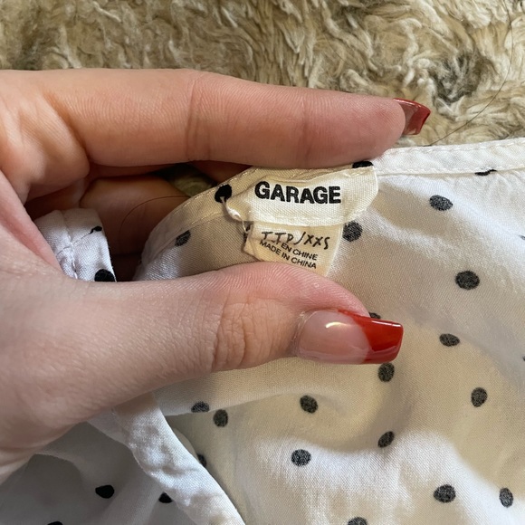 Polka dot tie-up top - Picture 3 of 4